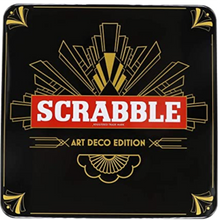 Load image into Gallery viewer, Scrabble with Art Deco Tin
